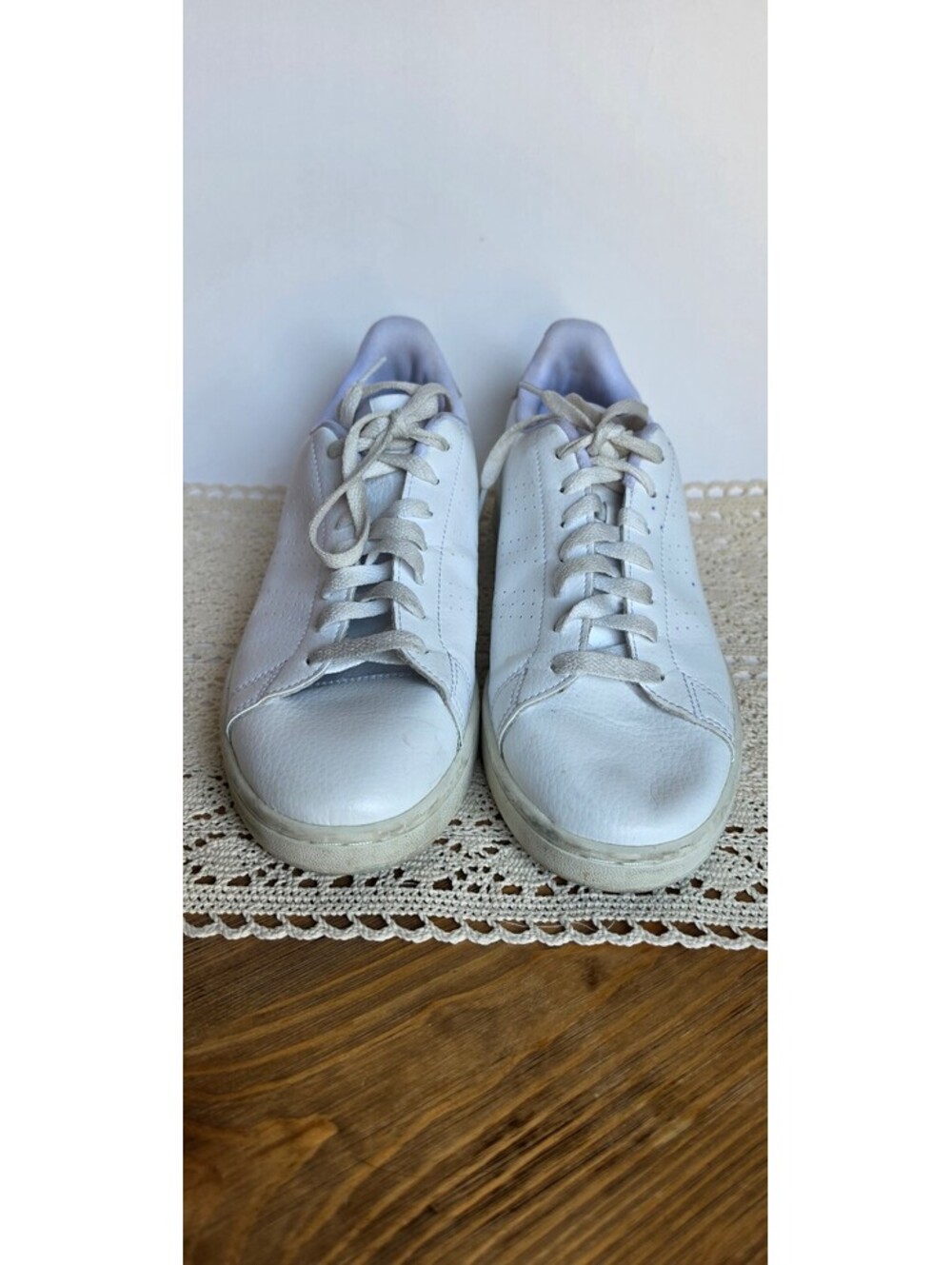 Adidas Advantage Women’s 9.5 White Leopard Print Sneakers GW4850